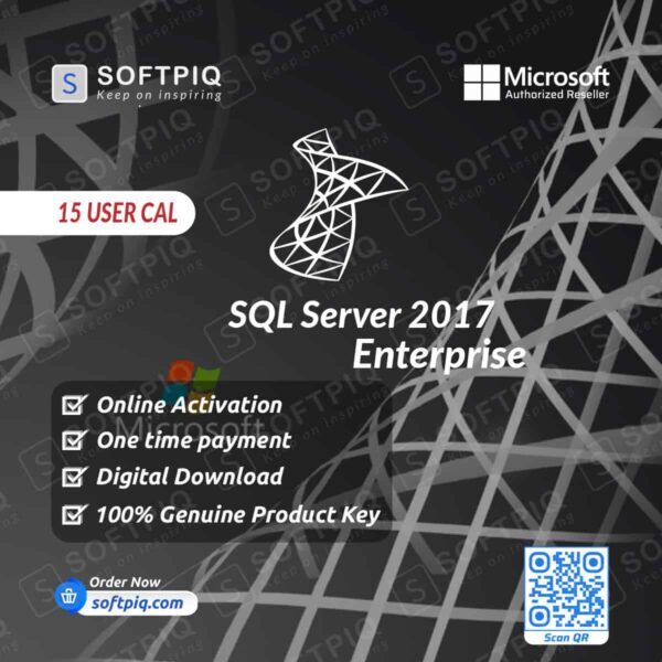SQL Server 2017 Enterprise For 15 User CAL