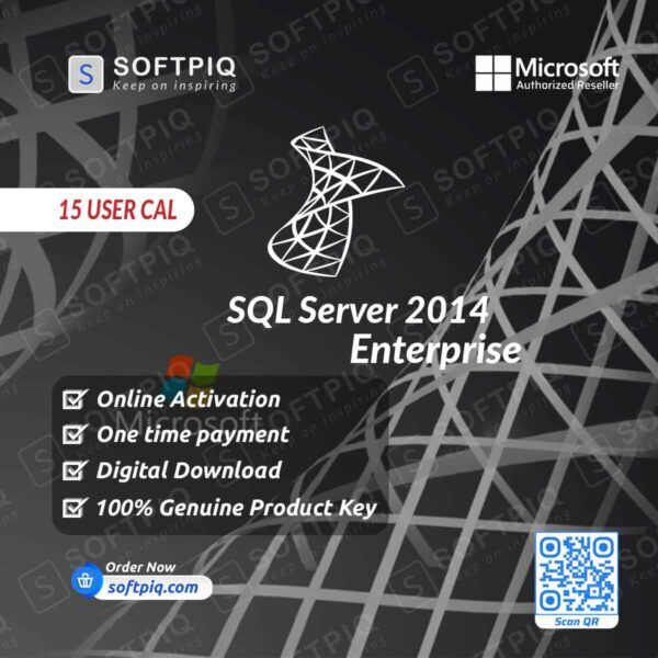 SQL Server 2014 Enterprise For 15 User CAL