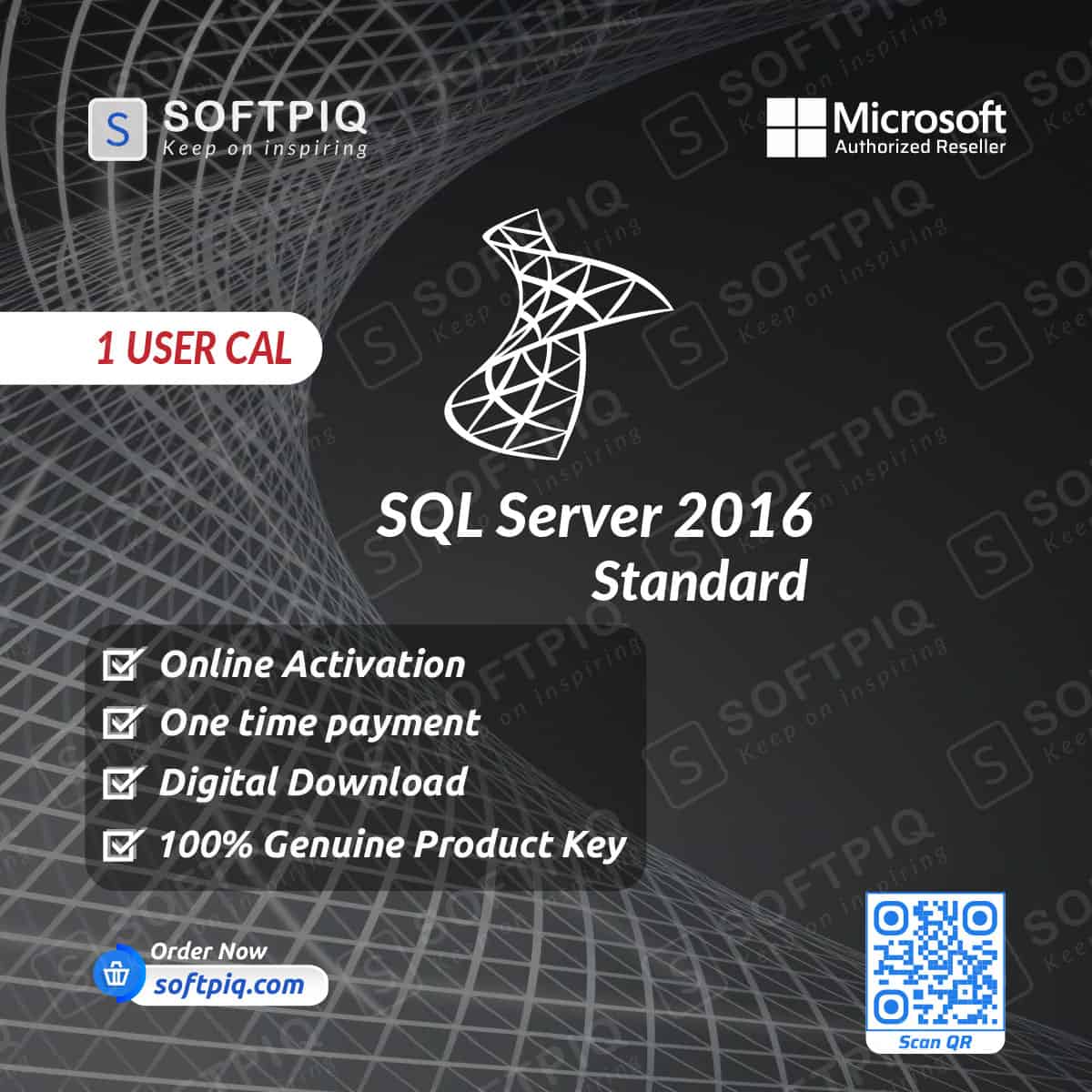 SQL Server 2016 Standard For 1 User CAL