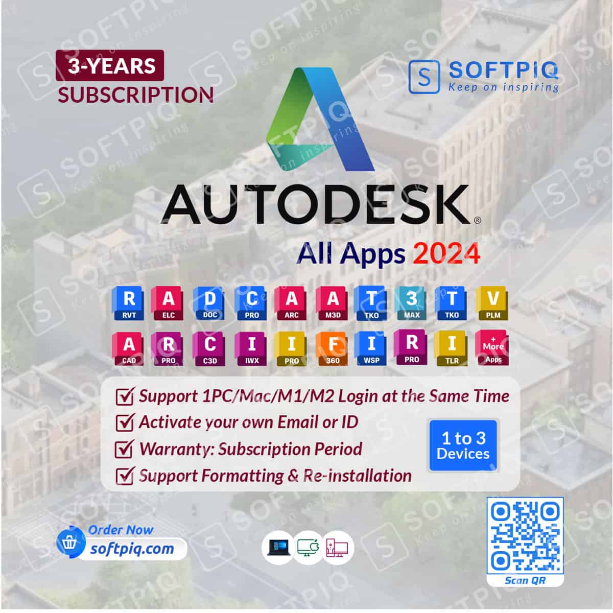 Autodesk All Apps 2024 For 3 Devices