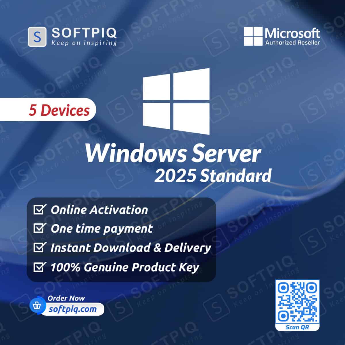 Windows Server 2025 Standard For 5PC Windows Server 2025 Standard Keys