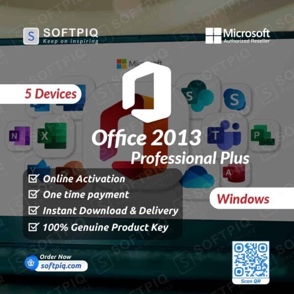 Microsoft office 2013 Professional Plus For 5 Windows
