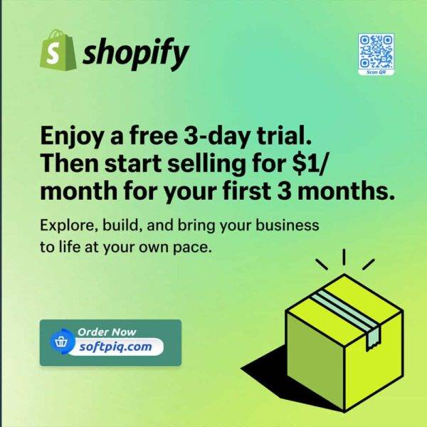 Enjoy Shopify Frist 3 Days Free Trail and 1 USD Per Month For your First 3 Months - Image 1